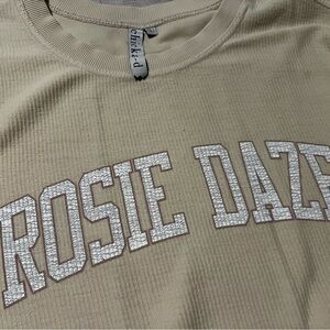 Rosie Daze Beige Sweatshirt